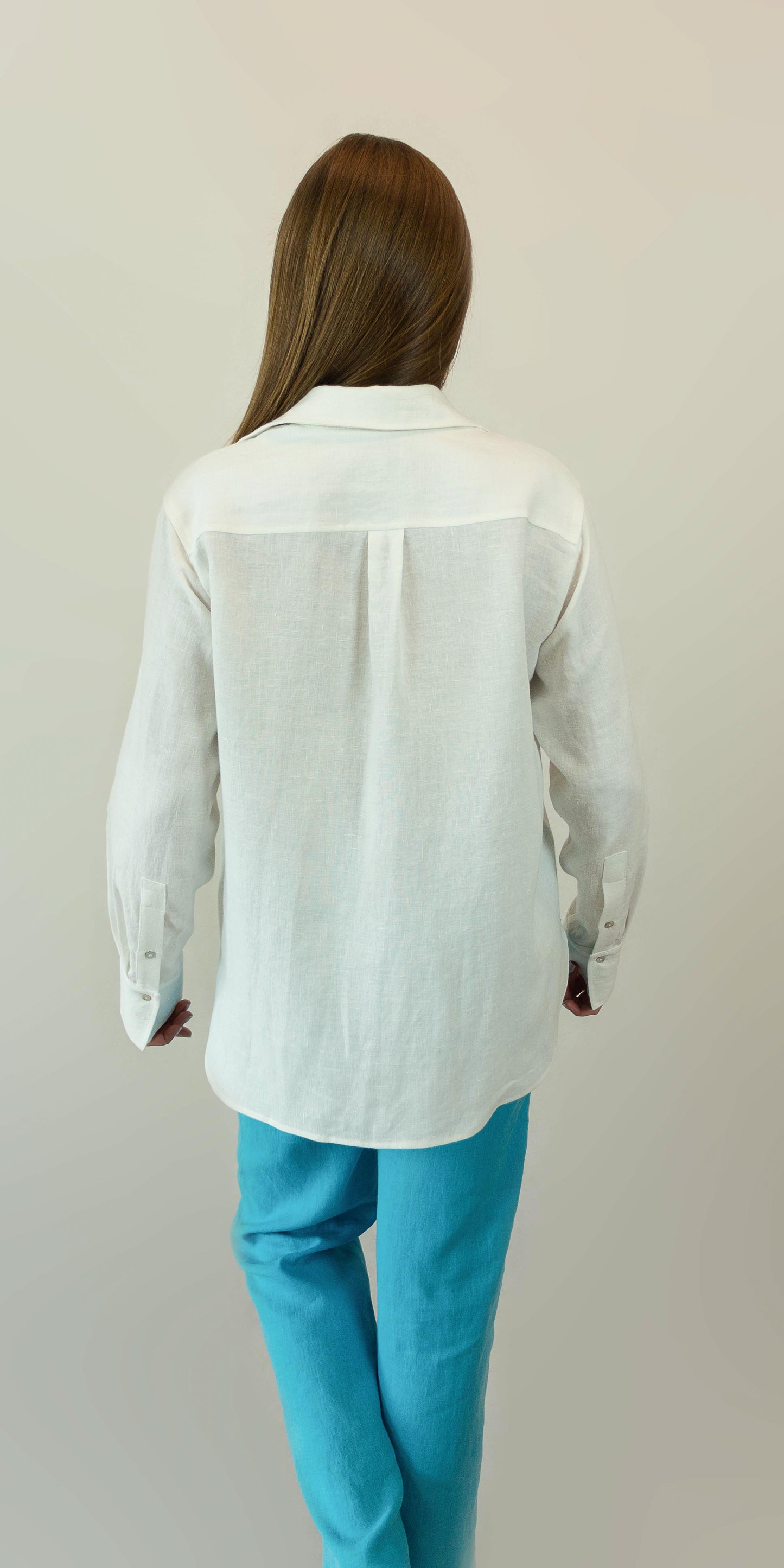 White linen shirt
