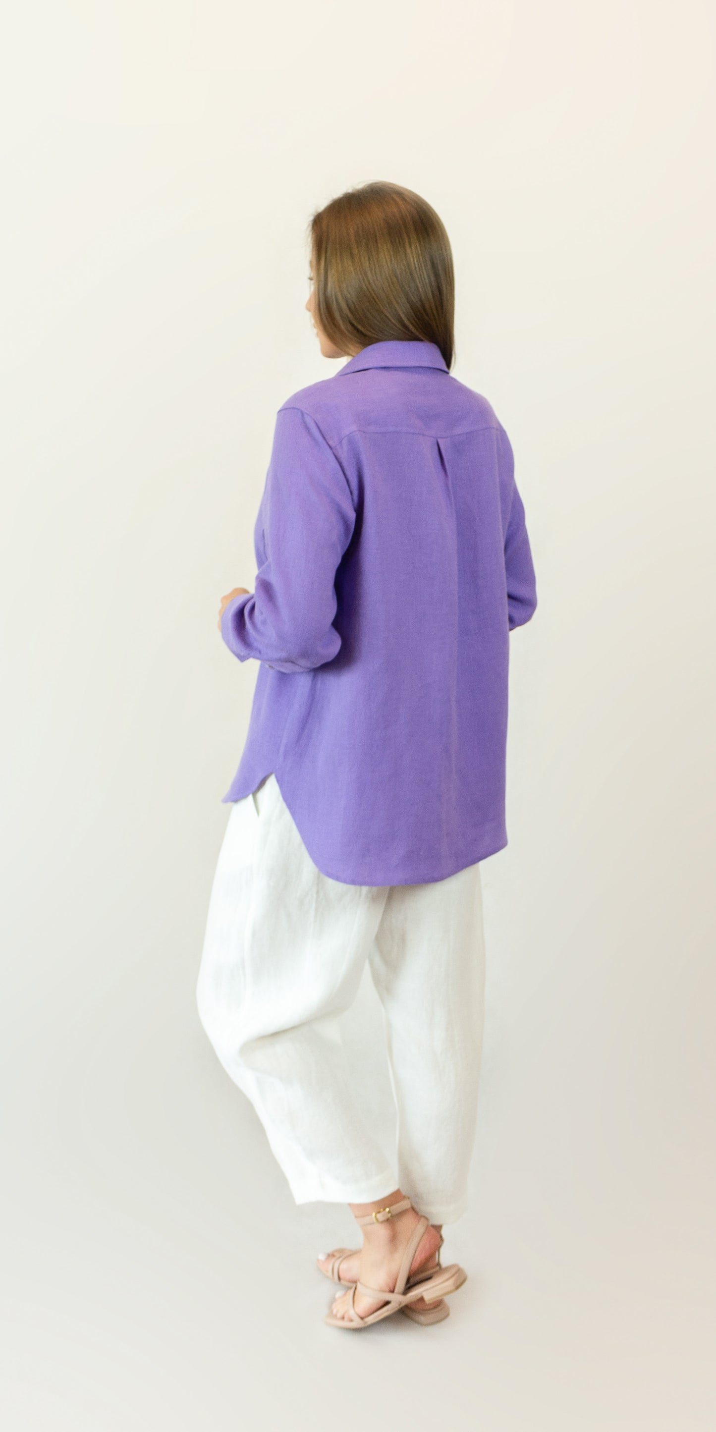 Purple linen shirt